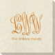 Large Script Monogram with Text Carte Napkins Image 3 of 3